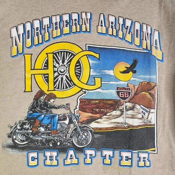 Harley Davidson Northern Arizona Vintage Shirt Mens Large Single Stitch - Picture 6 of 11
